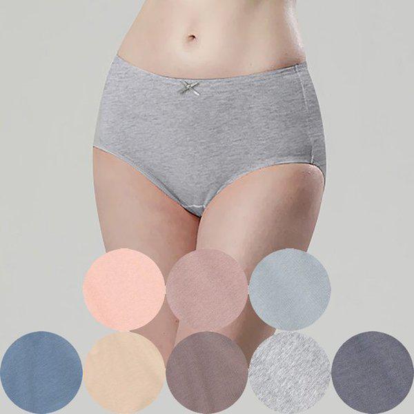 女性綿スパンデックスパンツ 快適なマキシ三角パンツ 8種セット 母の日ギフト