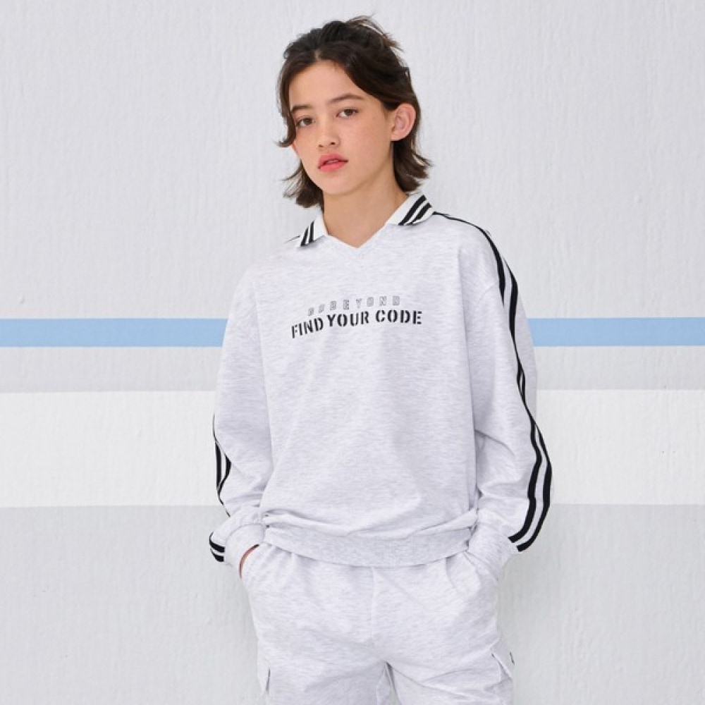 [オーシャンスカイ] ボーイズヨーコカーラスウェットシャツ-EAJB5111B0E