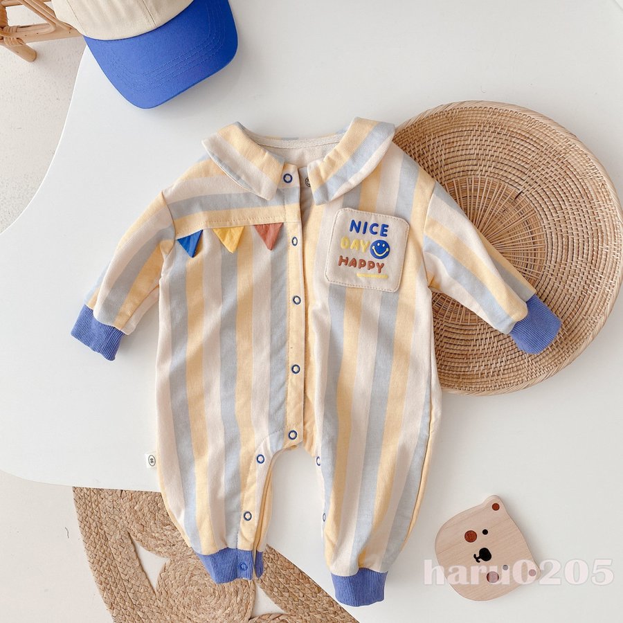 ロンパース 可愛い ベビー服 長袖 オーバーオール 新生児 韓国服 秋服 最大61 Offクーポン 子供服 男の子 赤ちゃん