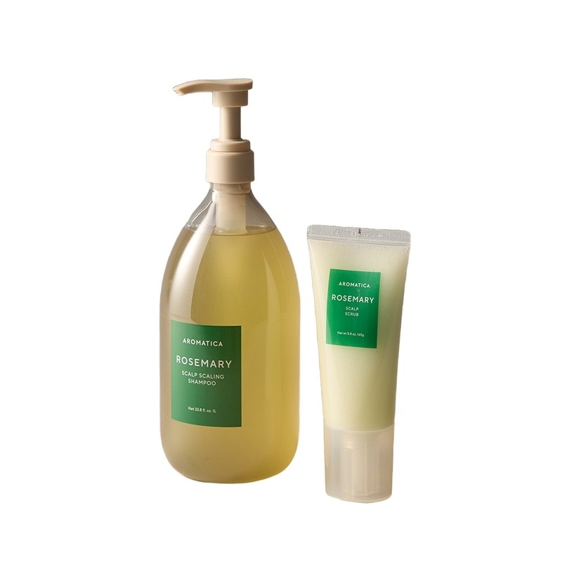 アロマティカローズマリースカルプスケーリングシャンプー1,000ml+スカルフスクラブ165g頭皮ケラチン 9,580円