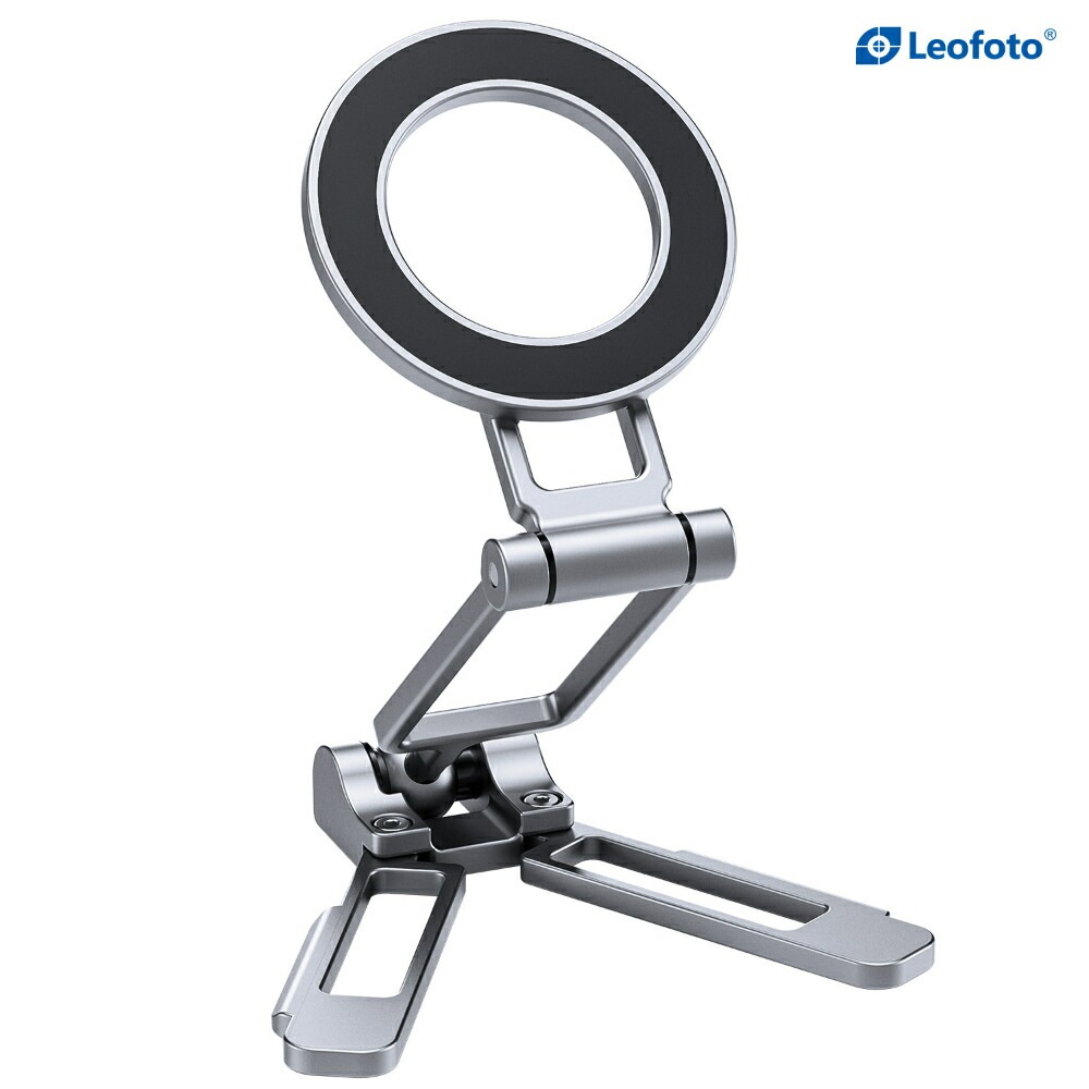 Leofoto(レオフォト)PS-5(SV) マグネット式スマートフォン用折畳スタンド