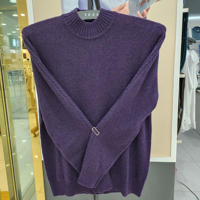 YJJ4WCD452 ハーフネック カシミア混紡 暖かい冬ニット