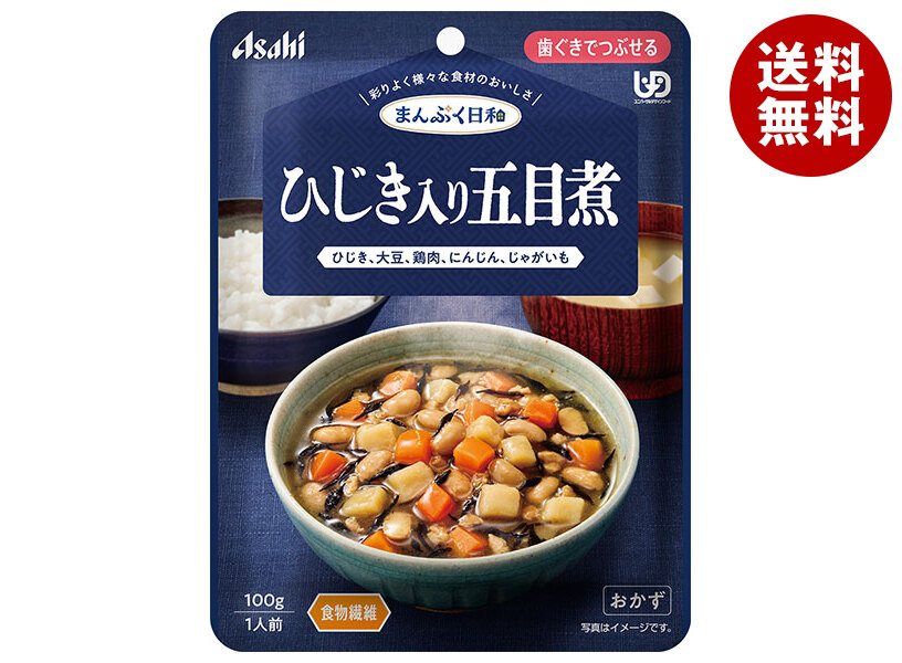アサヒグループ食品 まんぷく日和 ひじき入り五目煮 100g＊24袋入