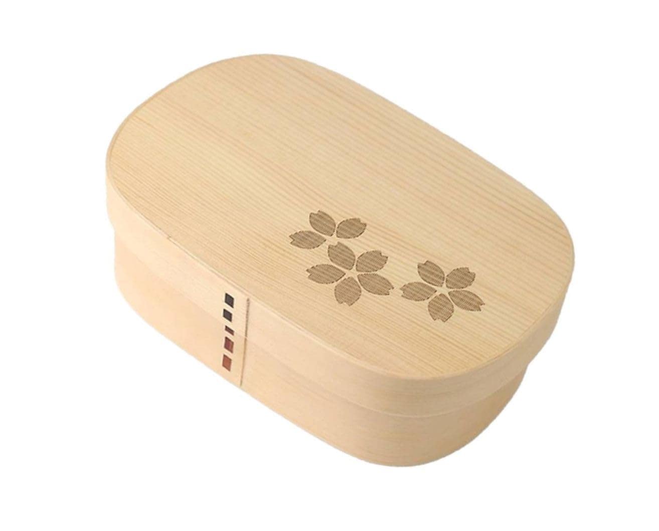 j-kitchens 曲げわっぱ 弁当箱 18.3cm × 12.5cm × 6cm 700ml ナチュラル 白系 Current model