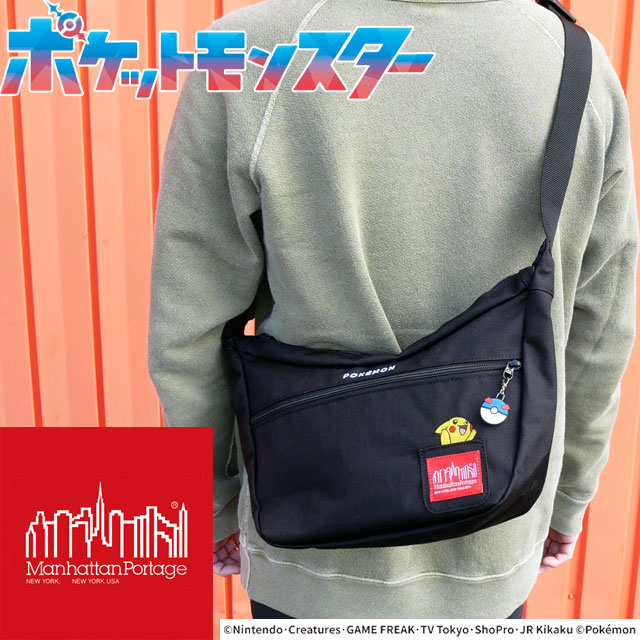 マンハッタンポーテージ ショルダーバッグ メンズ MP2409-PKMN25 DUET SHOULDER BAG Pokmon 25 レディース 鞄 ポケットモンスター 刺繍 ピカチュウ バック
