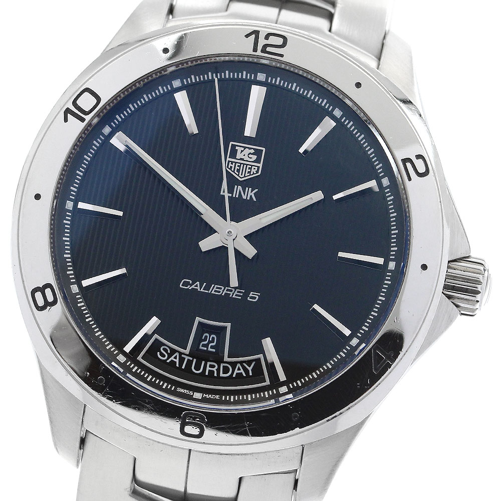 タグホイヤー TAG HEUER WAT2010-0 リンク キャリバー5 デイデイト 自動巻き メンズ _899810【中古】