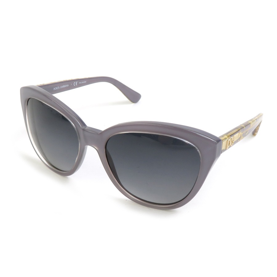 ドルチェアンドガッバーナ DOLCE&GABBANA サングラス プラスチック パープルグレー レディース r10616a
