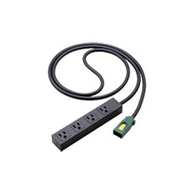 即納：パナソニック(Panasonic) EASYワイヤリング分岐ケーブル方式ハーネス用S-OAタップ 接地2P15A 4コ口 マットブラック 3m WFS6534MB