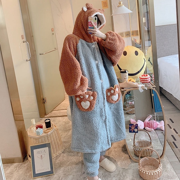 韓国ファッションカップルパジャマペアルック 可愛いパジャマ部屋ルームウェア上下セット　2点セット 男 4,805円