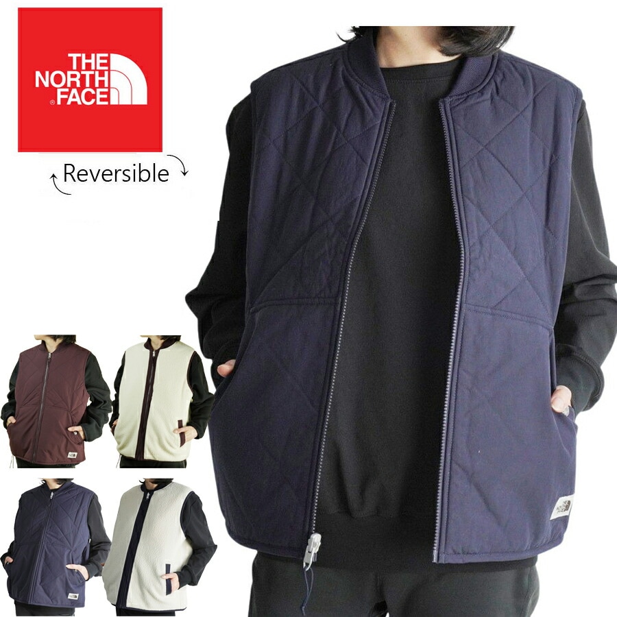 ノースフェイスレディース ベストUSA企画 日本未発売W CUCHILLO VESTウィメンズ リバーシブル キルティングベストAVIATOR NAVY