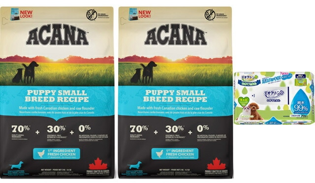 【正規品】アカナ パピースモールブリードレシピ2kg 2個セット【デオクリーン付】