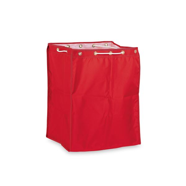 (まとめ) 本体別売 BM ダストカー 運搬カート用 替袋E 赤 小 ナイロン製×2セット ダストカート用 集積カート用