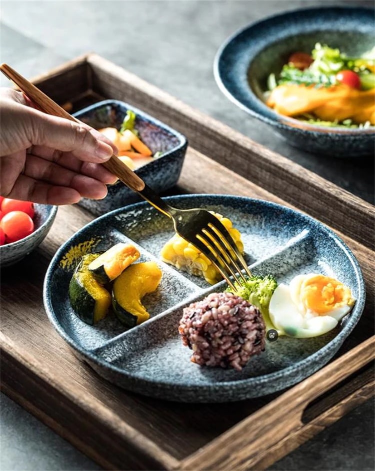 限定新品ち ダイエット食器セット プレート碗&カトラリー付き 北欧デザイン健康食器 冷蔵庫対応2025 5,197円