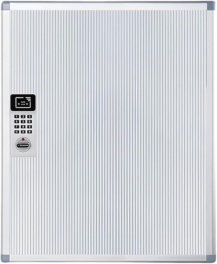 キーボックス 壁掛け 暗証番号/センサー テンキー 電池式 非常解錠キー付き keybox 鍵収納ボックス セキュリティキーボックス 省スペース 会社 事務所 業務用 (72個収容)