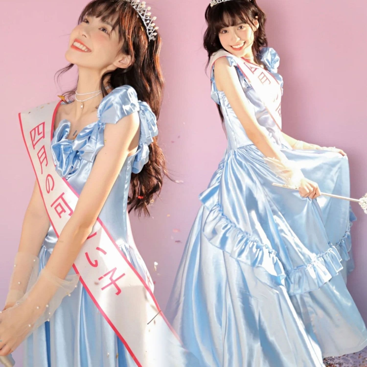 レトロなウェディングドレスvintageアンティークスカート日系リボン付きプリンセス風誕生日芸術写真服