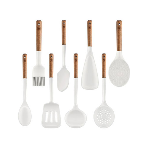 バーゲンシュタイガー プレキシベル シリコン キッチンツール セット(ホワイト)