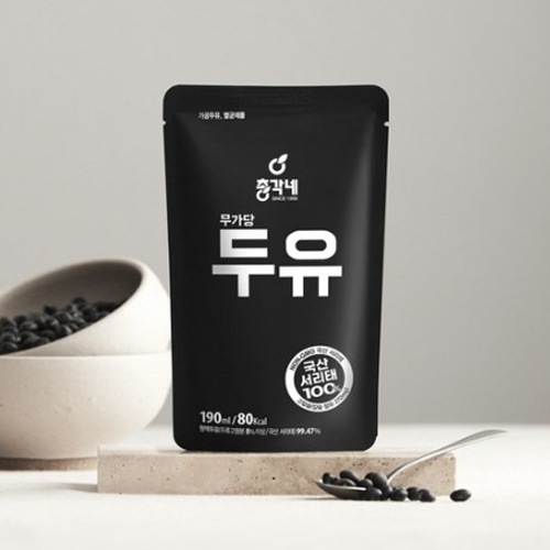 チョンガクネ黒豆無加糖豆乳20袋190ml 20個