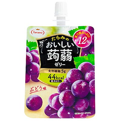 他サイト： たらみ おいしい蒟蒻ゼリー ぶどう味 150g6個の商品画像