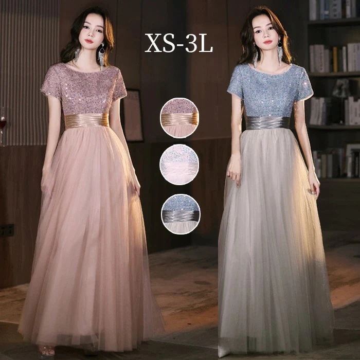 完売御礼ドレス 大人 ピアノ 発表会 演奏会用ドレス 演奏会 イブニングドレス 結婚式 母親 ピアノ発表会 中学生 パーティードレス 発表会ドレス ロング丈 半袖 体型カバー 成人式 同窓会 ステージ