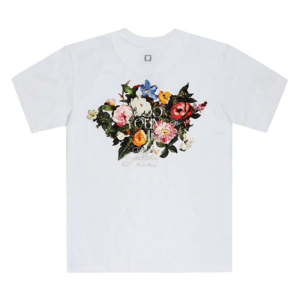 ウヨンミ メンズ 半袖Tシャツ フラワーバックロゴ W253TS06