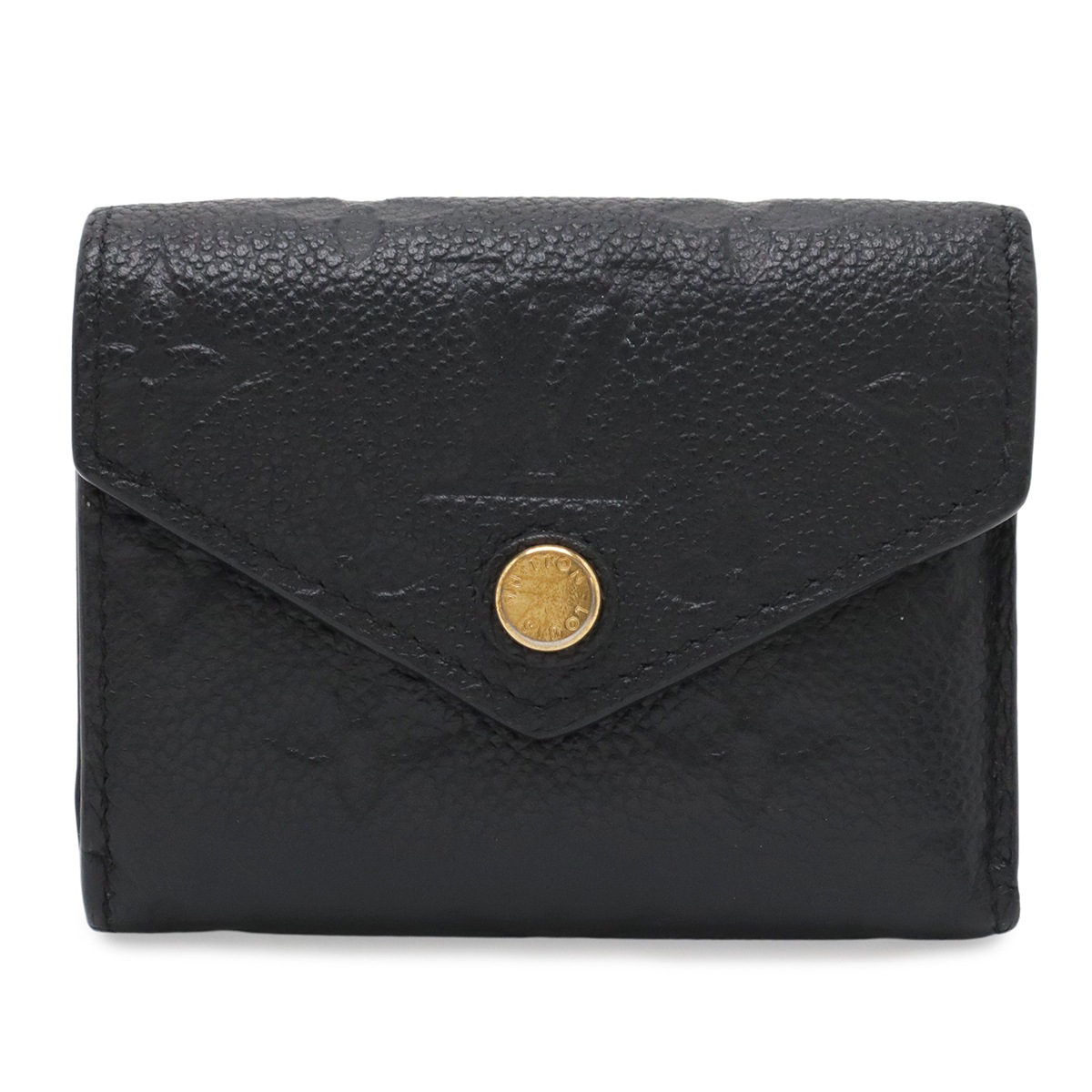 モノグラムアンプラント ポルトフォイユ ゾエ 3つ折財布 三つ折り財布 ノワール 黒 ブラック ゴールド金具 M6293