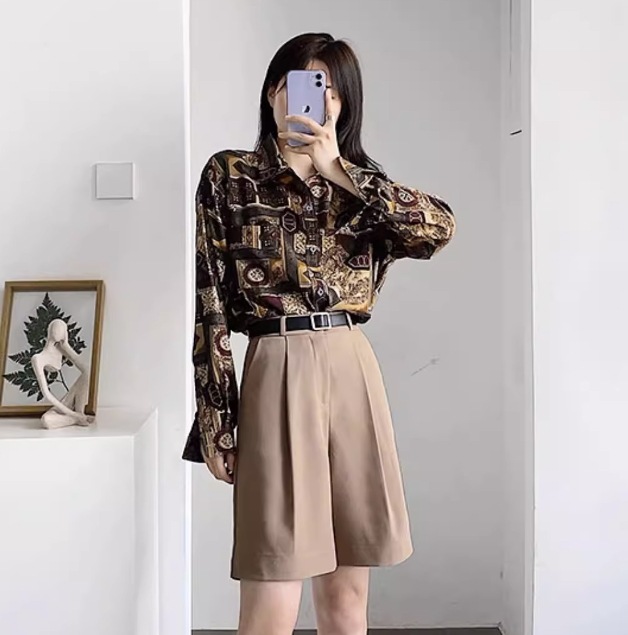 ボトムス デート モテアイテム ハーフパンツ スラックス ハイウエスト コットン 大人可愛い きれいめ 上品 おしゃれ かっこいい 大人可愛い ラブリー キュート ガーリー クール モード系 セクシー 5,724円