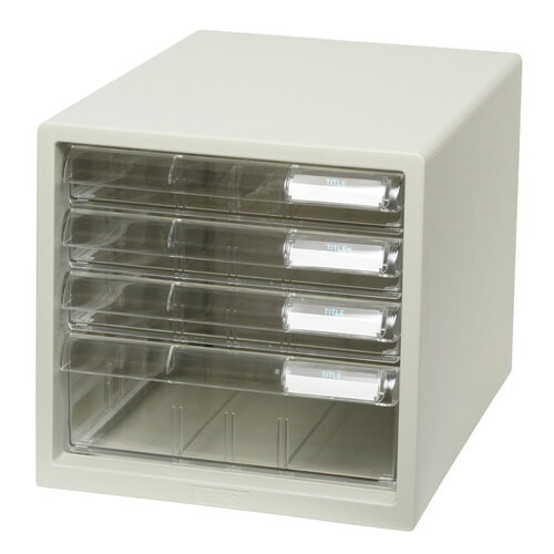 レターケース A4縦 浅3深1段 ホワイト LC-113A