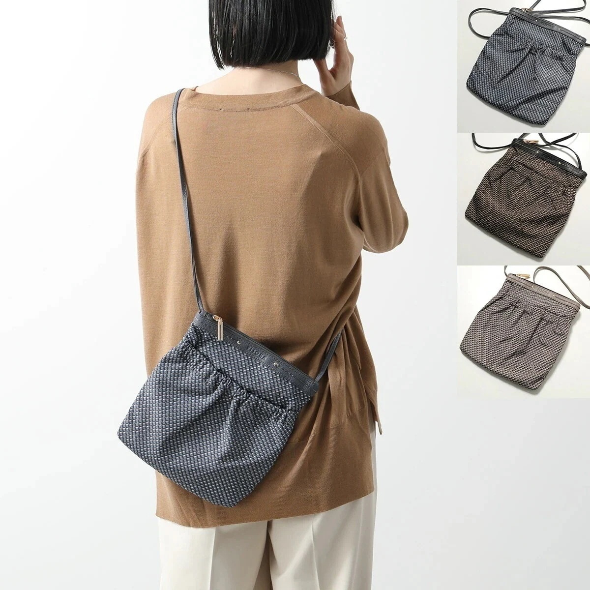 PLINIO VISONA プリニオ ヴィソナ ショルダーバッグ 23719 レディース ポシェット クロスボディ ロゴ 鞄 カラー3色 20,520円