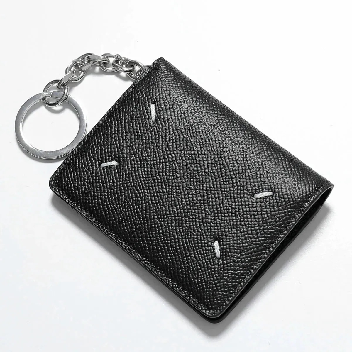 MAISON MARGIELA メゾンマルジェラ 11 カードケース SA2UI0003 P4745 メンズ ミニ財布 パスケース キーリング レザー T801