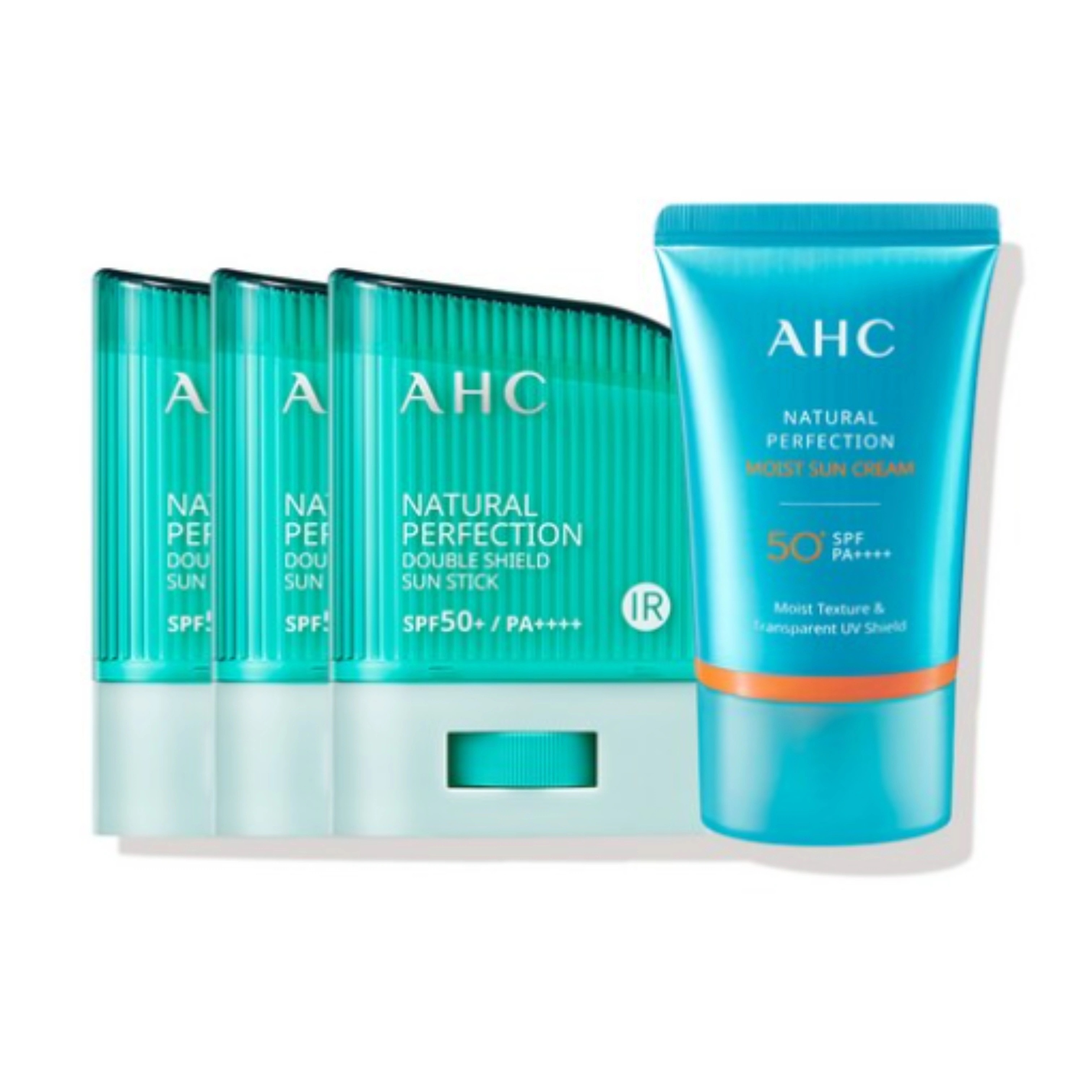 ダブルシールドサンスティック14g x 3（+ ナチュラルパーフェクション モイスト サンクリーム SPF50 + PA +++ 50ml）