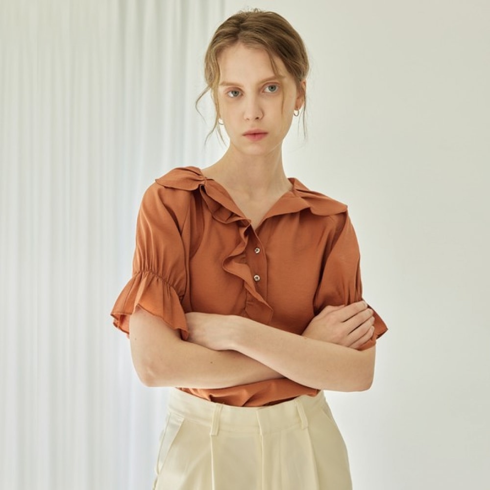 (リアーナニューヨーク) ラブリーフリルブラウス ROGWBL040_