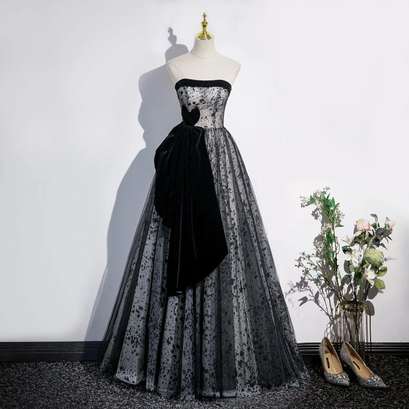 カラードレス ロングドレス パーティードレス ブラック ビスチェ ダルメシアン 柄 ウェディングドレス ウエディングドレス 大人 結婚式 二次会 花嫁 前撮り 演奏会 発表会 カクテルドレス 披露宴 17,049円