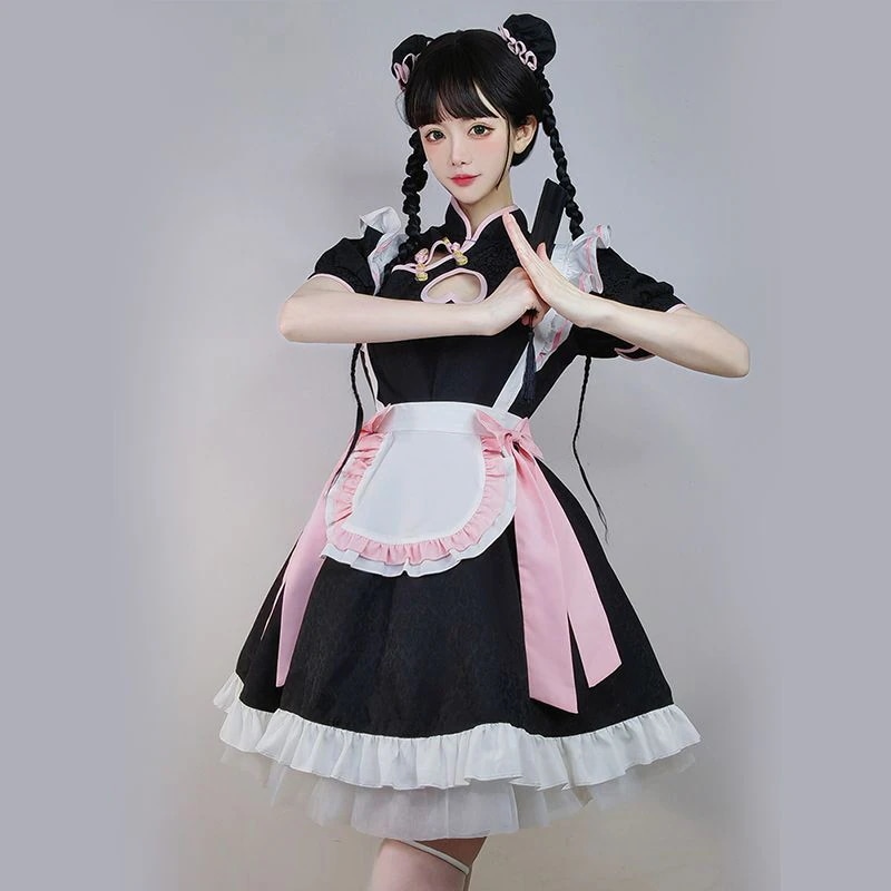 メイド服 新風cosメイド服ロリータセットロリータドレス