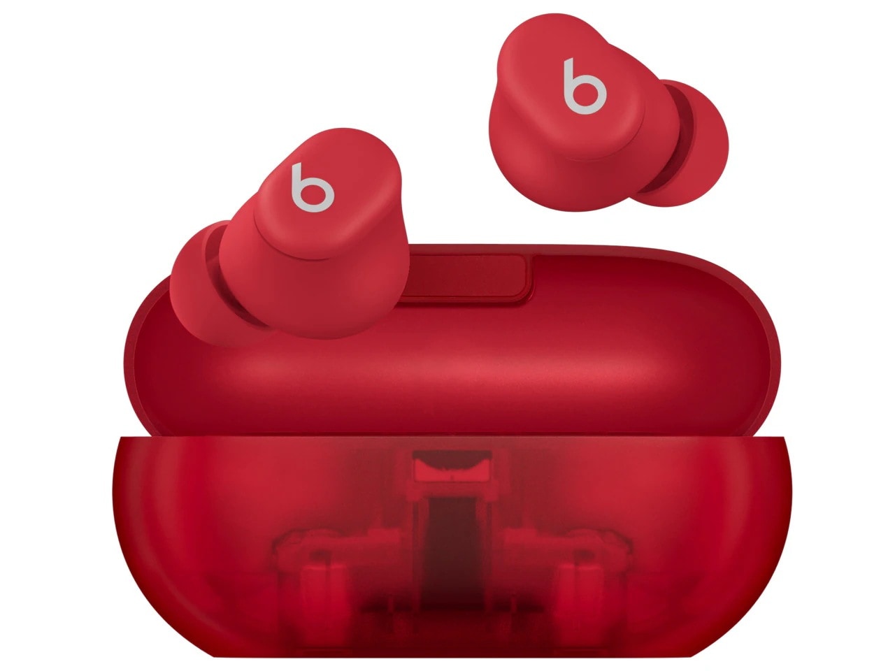 Beats Solo Buds MUW03PA/A [トランスペアレントレッド] ワイヤレスイヤホン