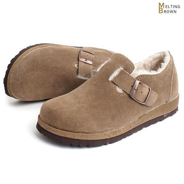 レディースウィンタースニーカー レディーススエードウィンター スリッポン BE01