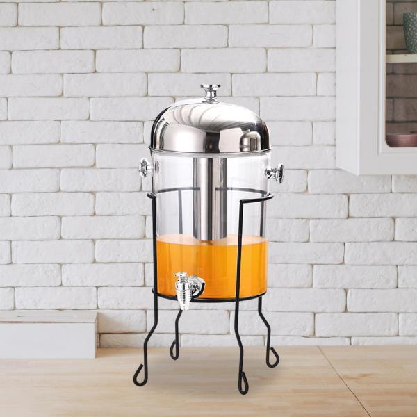 8L 業務用ジュースディスペンサー ブラケット付き 多目的 大規模な集まりに最適 ブラックブラケット