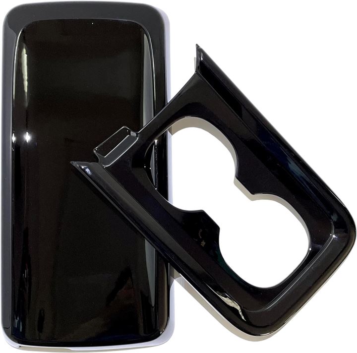 新型 ノア90系 ヴォクシー NOAH VOXY アクセサリー 内装 カスタム パーツ カップホルダーカバー アームレストカバー セット(ピアノブラック)