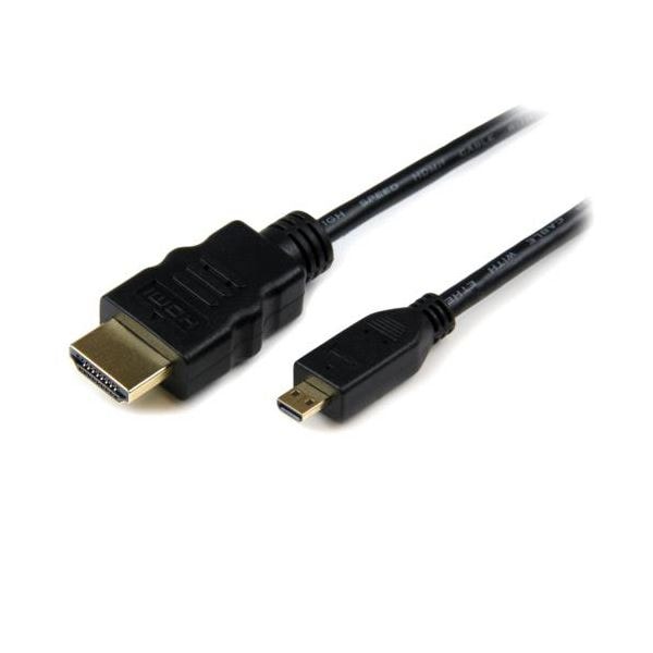 （まとめ） StarTech.com マイクロHDMI-HDMI1.4変換ケーブル 1m ブラック HDADMM1M 1本 (×3セット)