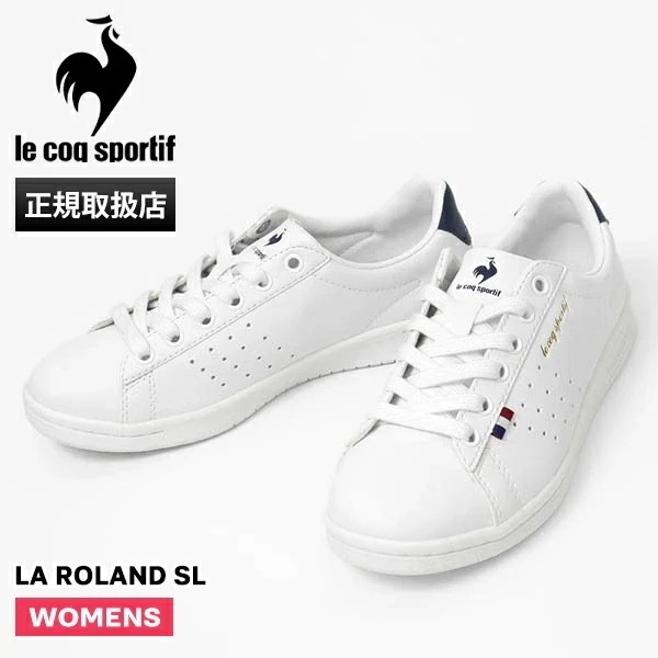 スニーカー レディース LA ROLAND SL ホワイト×ネイビー 靴 QL1VJC02WN WH/NVY ブランド [正規取扱店]