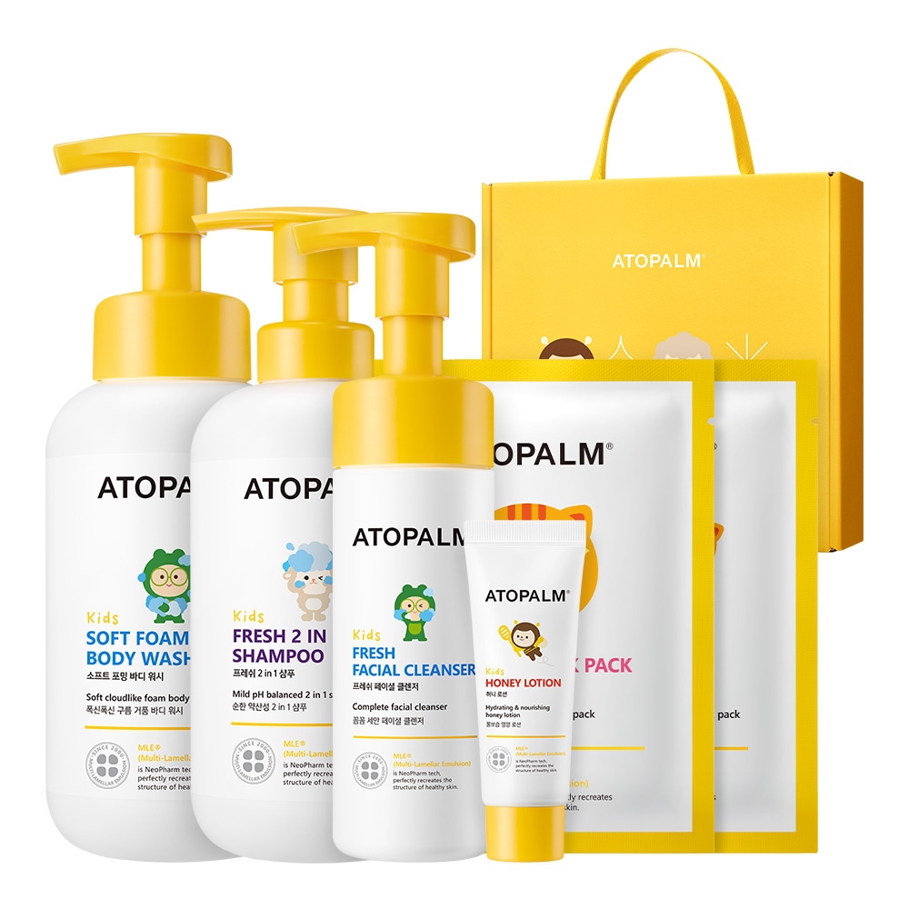 KIDS BATH PLAY SET -SHAMPOO 460ML + BODY WASH 460ML + FACIAL CLENSER 150ML