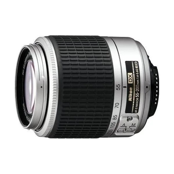 【中古】ニコン Nikon AF-S DX ズームニッコール ED 55-200mm F4-5.6G シルバー デジタル一眼レフ用 36,800円