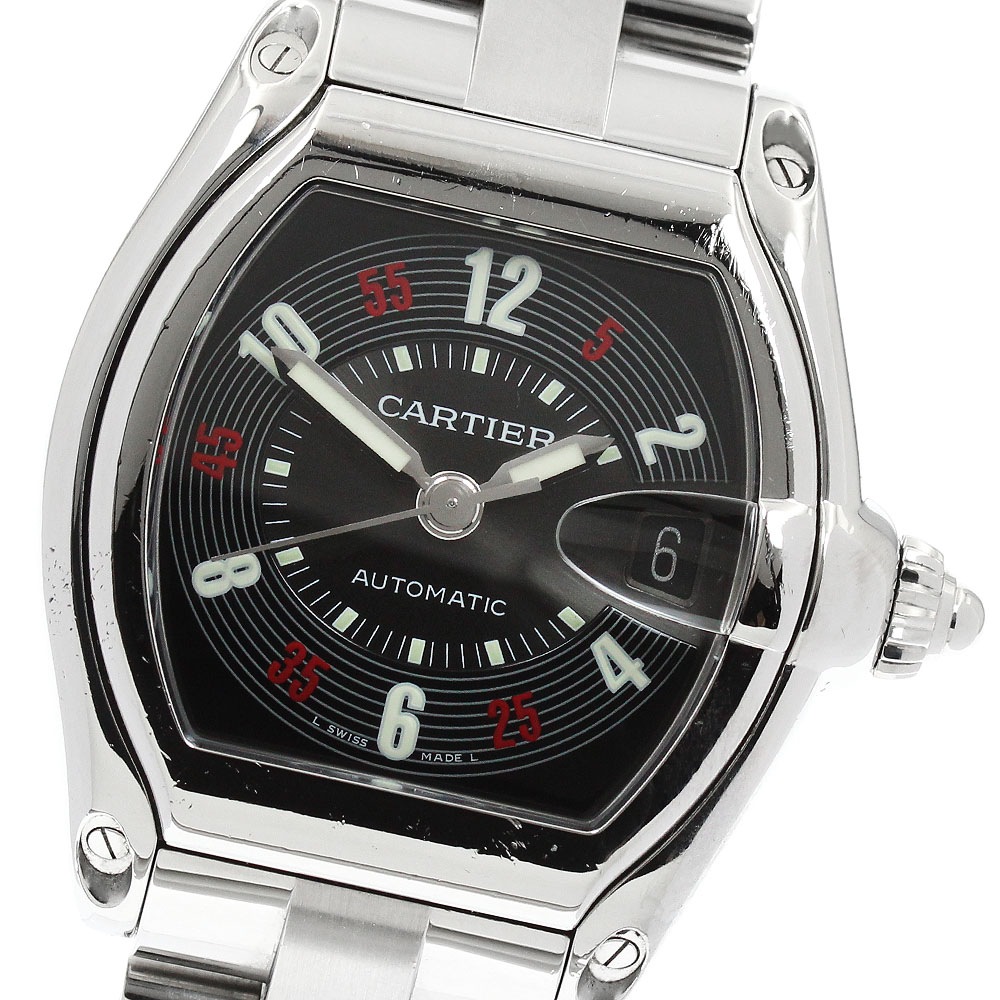 カルティエ CARTIER W62002V3 ロードスター LM デイト 自動巻き メンズ _957487【中古】