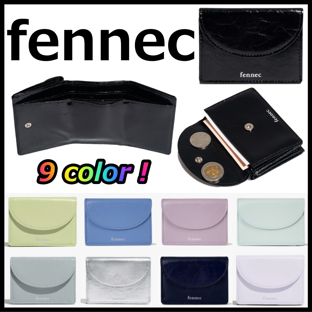 【FENNEC】CRINKLE HALFMOON MINI WALLET [正規品] 牛革財布