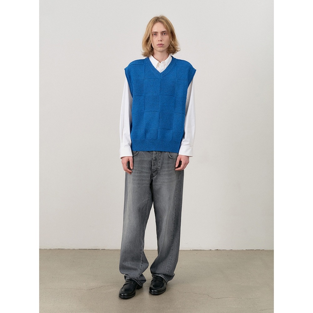 男女兼用ストライプベスト ブルー 3Lサイズ KMV2791-22 男女兼用ストライプベスト ブルー Sサイズ KMV2791-22 男女兼用