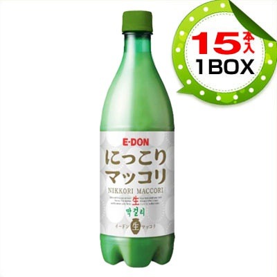 【まとめ買いお得】 冷蔵 二東 にっこり 生マッコリ 1BOX=750mlｘ15本 PET 韓国マッコリ 韓国食品