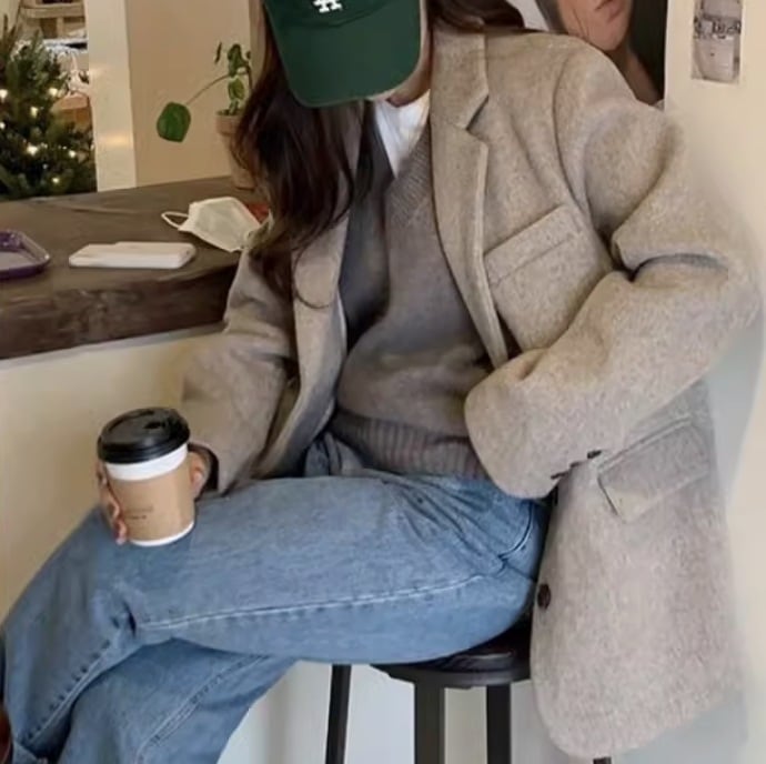 レディース ジャケット 長袖 前開き ボタン かわいい きれいめ シンプル カジュアル 上品 おしゃれ かっこいい レトロ こなれ感 ラフ メンズライク マニッシュ ガーリー ルーズ 個性的 クール