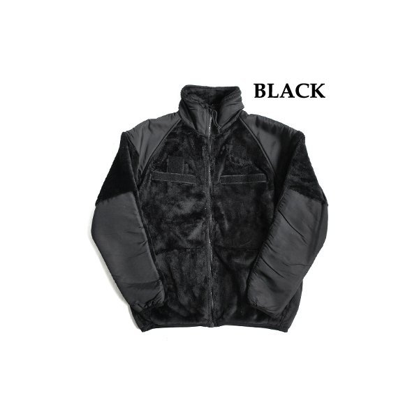 アメリカ軍 ECWC S Gen3 両面フリースジャケット Sサイズ サイドリブ仕様 JJ150YN ブラック レプリカ