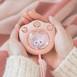 新作 かわいい 猫爪 リーナベル 暖手宝 イチゴ熊 学生冬 防寒 暖かい手宝 ミニチュア携帯充電式ハンドグリップカートゥーンかわいいタイプ,女子学生の冬の暖かい手の宝