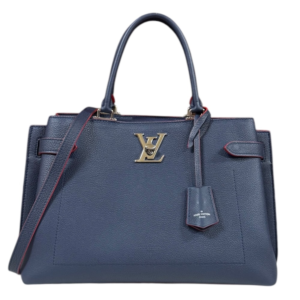 ルイヴィトン ロックミー デー ショルダーバッグ レザー M53645 ネイビー LOUIS VUITTON 中古 美品