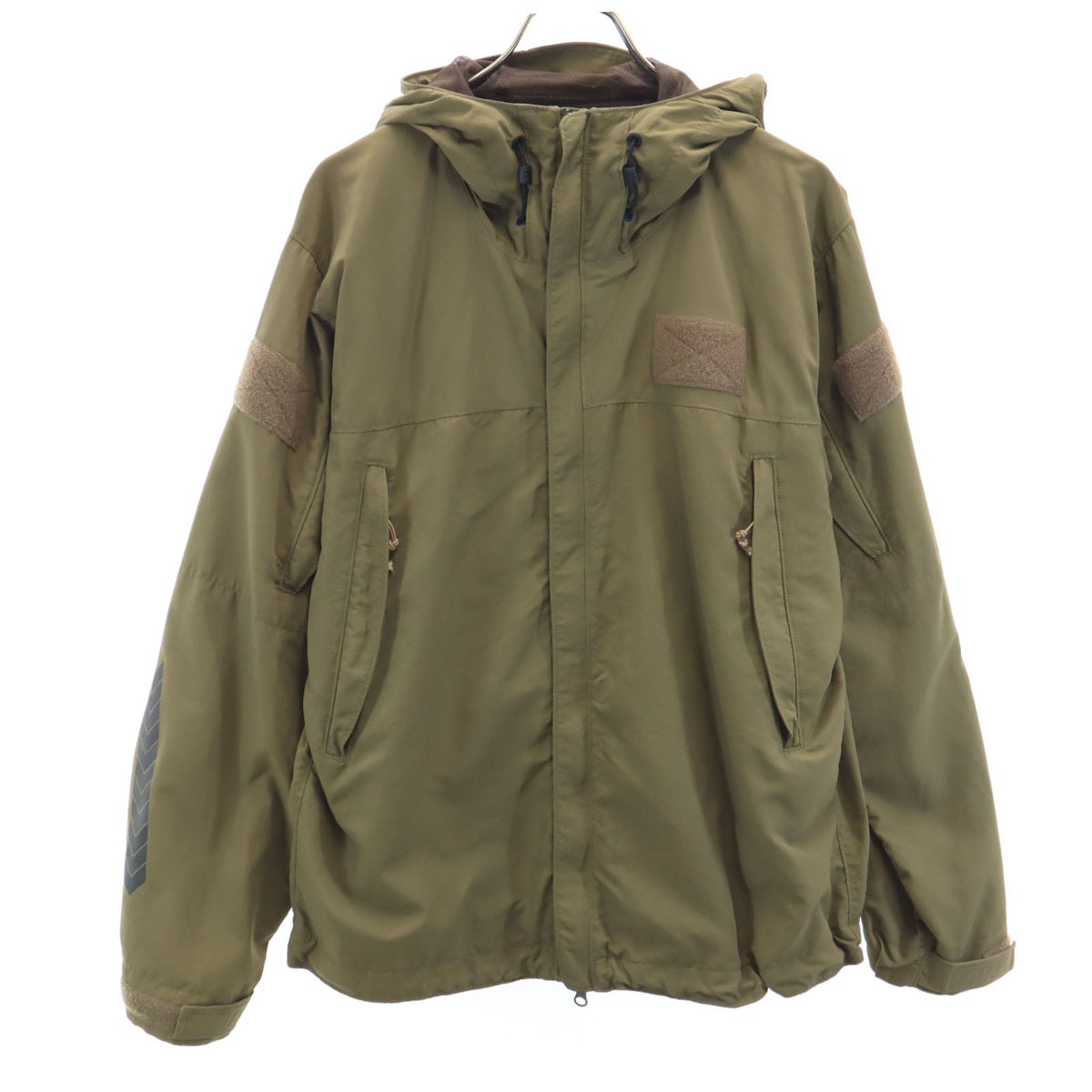 長袖 マウンテンパーカー M カーキ メンズ 古着